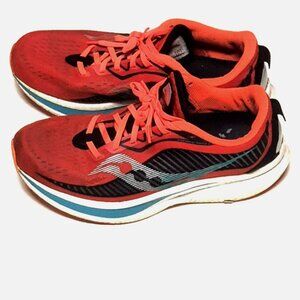 Saucony Endorphin Speed 2 Mens 10 Sneaker S20688-20 Scarlet/Black Running Shoe